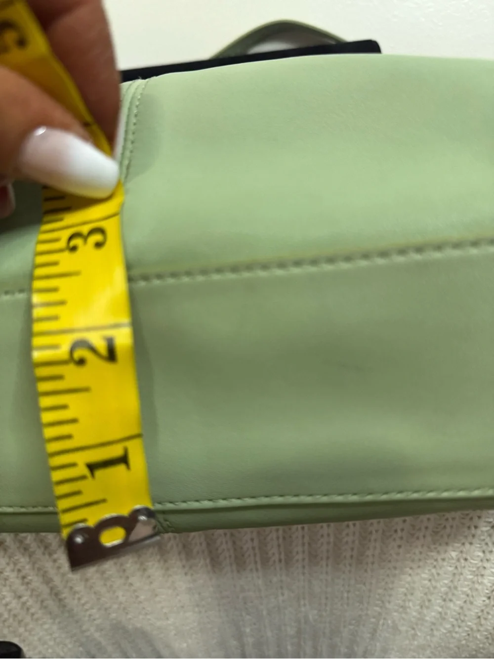 Coach Y2K Sage Green Leather Shoulder Bag F13764